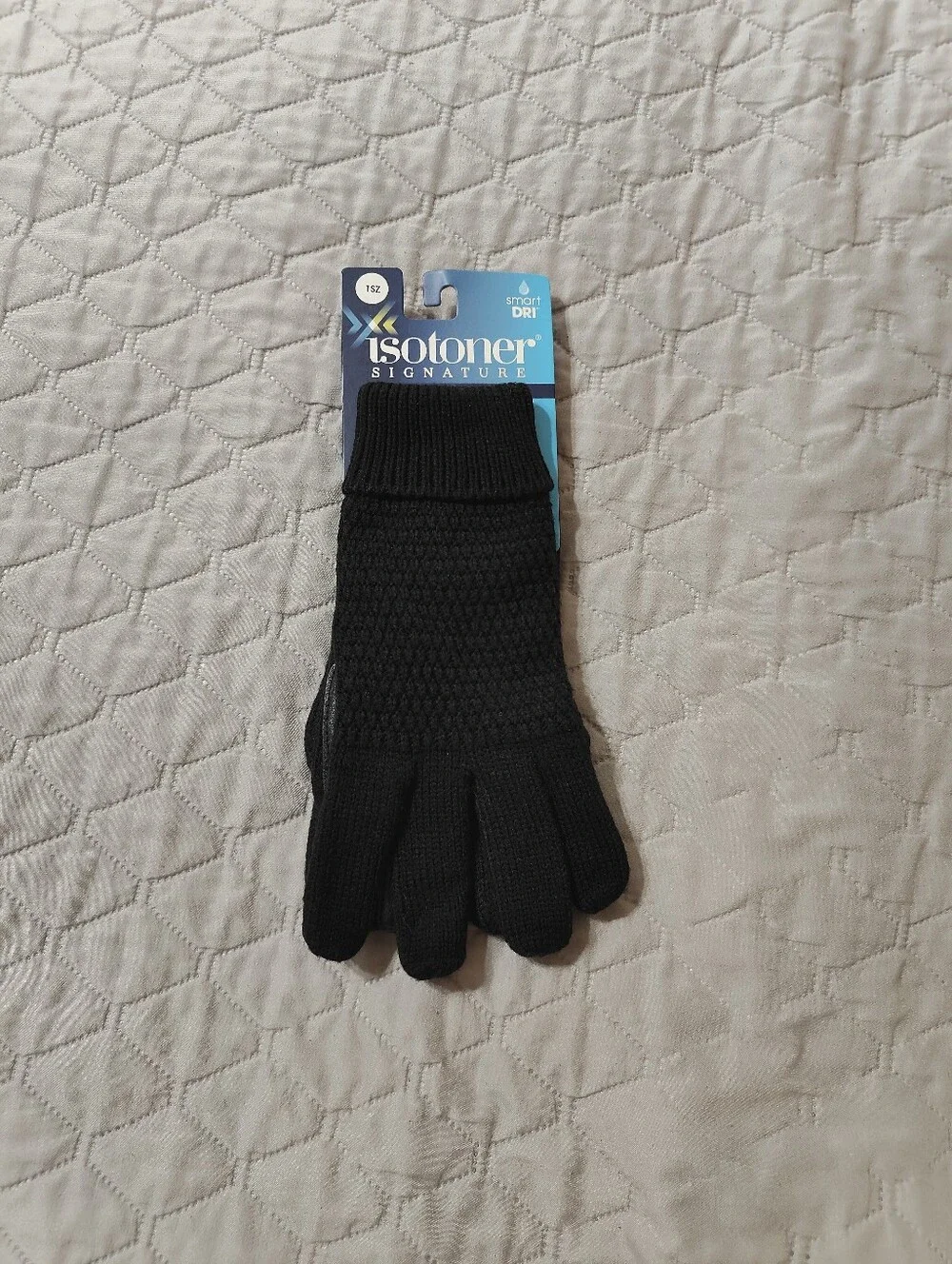 Isotoner Black Smart Dri Smart Touch Women's Gloves NWT